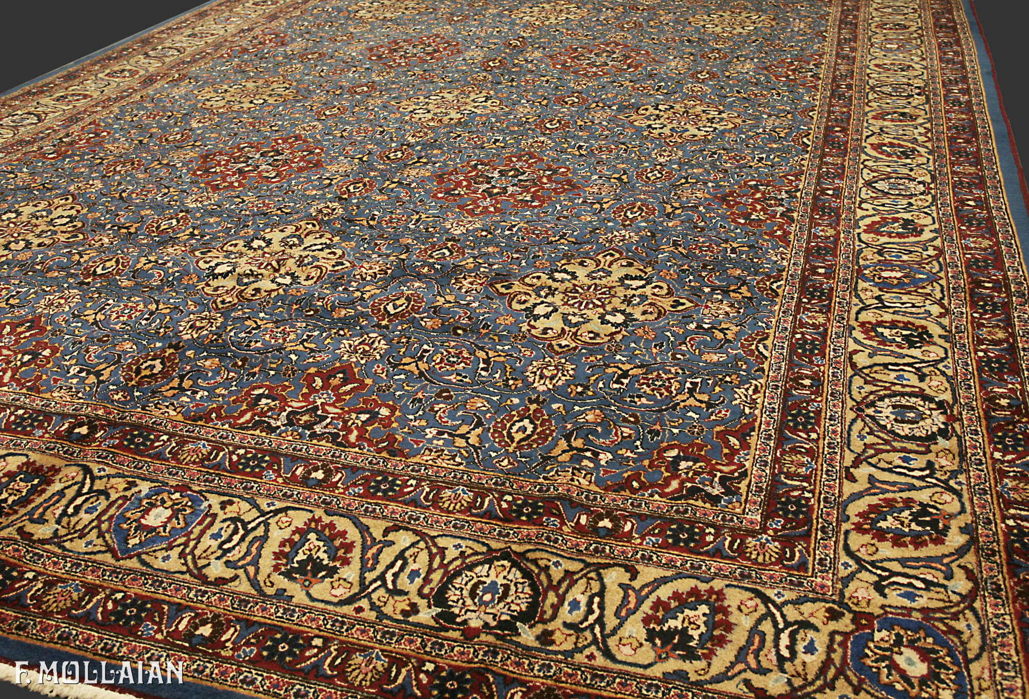 Semi-Antique Persian Mashad Carpet n°:51556854